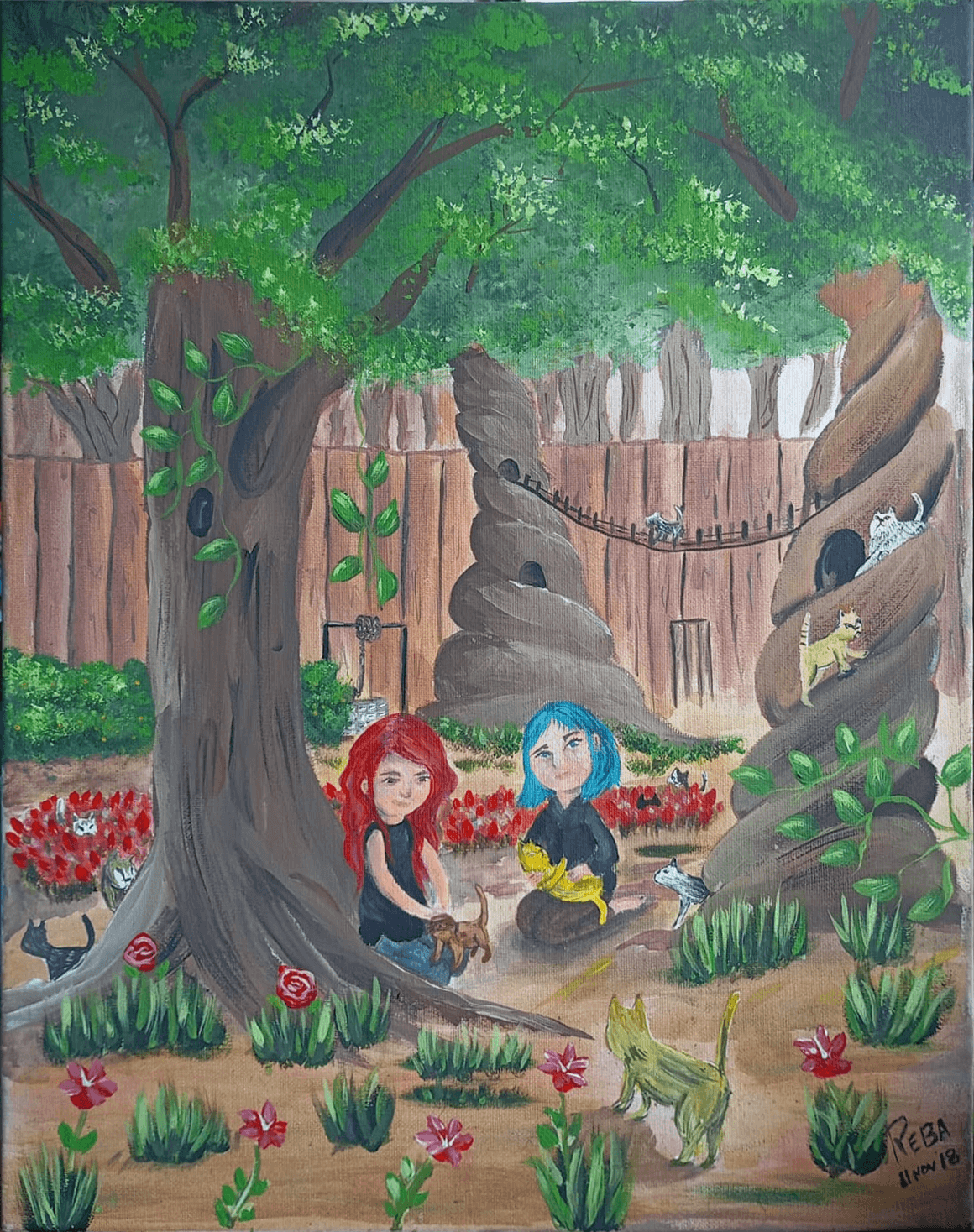 The Portal Girls 50x40x1.5cm