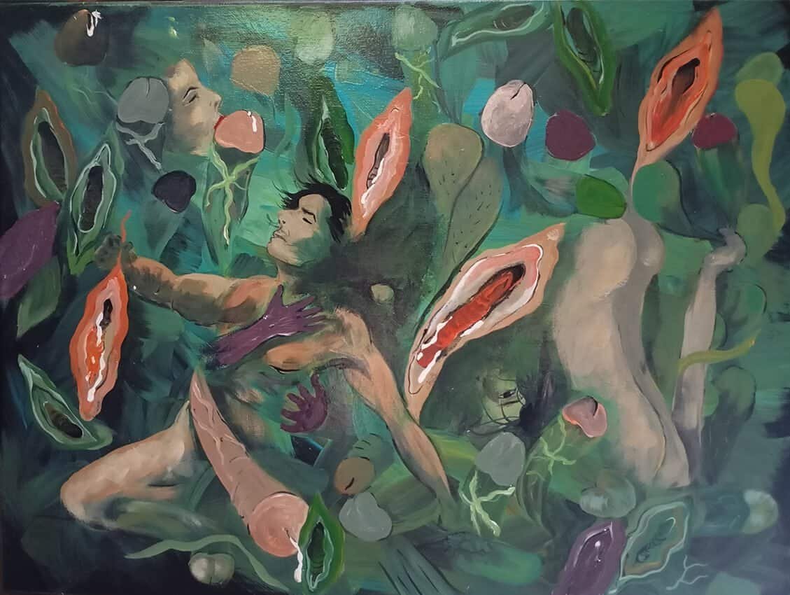 Wordless Bodies 50x40x1.5cm